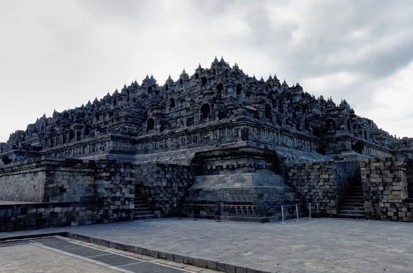 Borobudur pohled v Javě — Stock fotografie