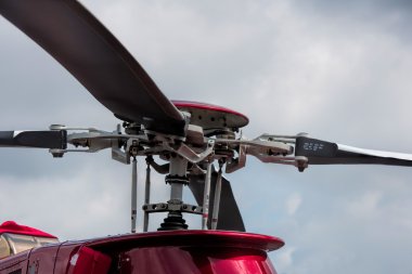 Helikopter bıçakları yakın çekim