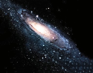 spiral galaxy view clipart