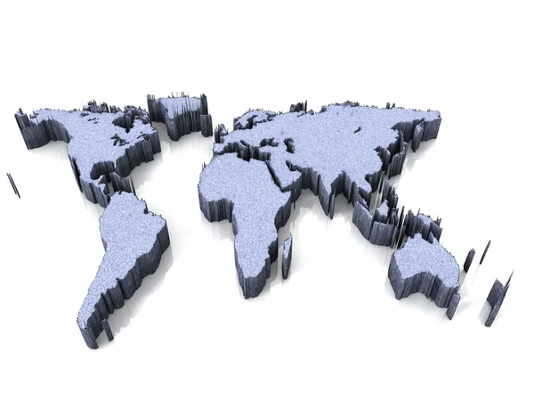 Blå jorden karta — Stockfoto