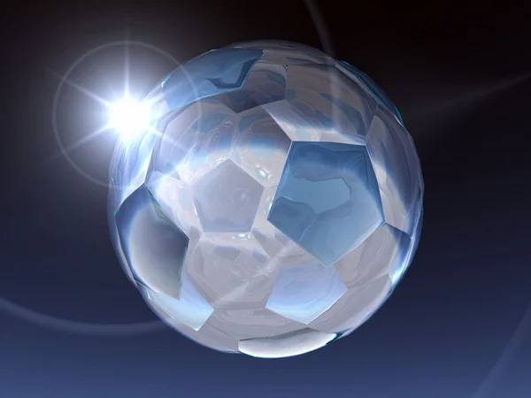 Uma bola de futebol — Fotografia de Stock