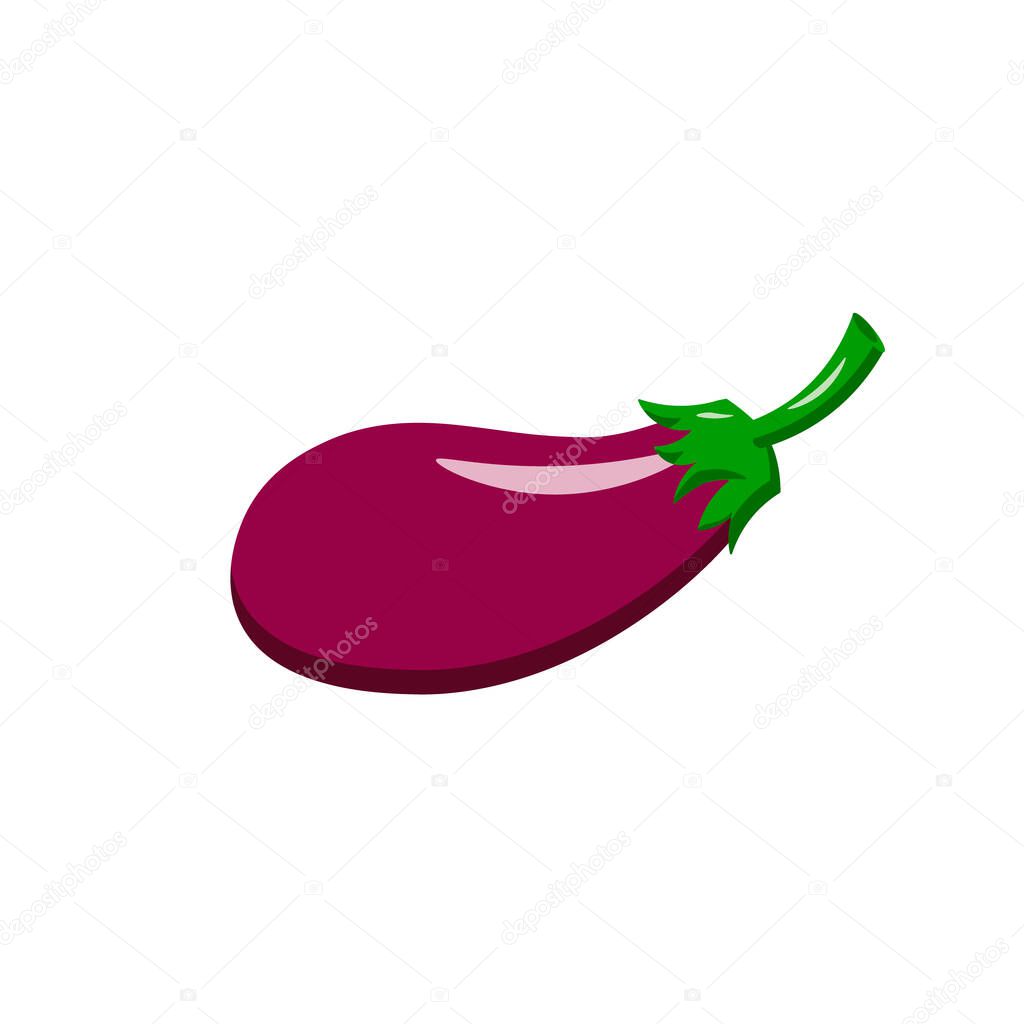 Eggplant. Vector illustration for logos and designs.