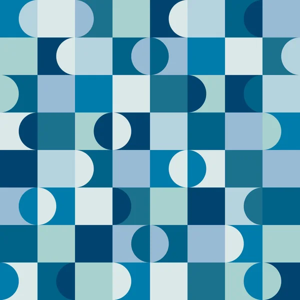 Formas geométricas azuis e brancas. — Vetor de Stock