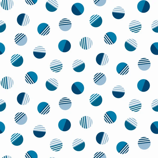 Abstraktes Muster aus blauen Kreisen. — Stockvektor