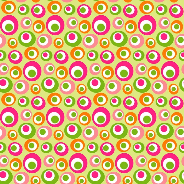 Шаблон с абстрактными разноцветными кругами. Векторный рисунок. — стоковый вектор