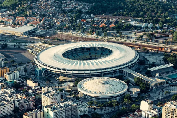 Rio Janeiro Brazil February 2016 Aerial Photo Maracana Stadium Panorama — Stock Photo, Image
