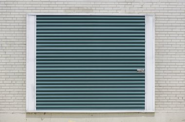 Yeşil depolama birimi kapı arka plan