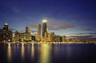 dusk tarafından Chicago şehir manzarası