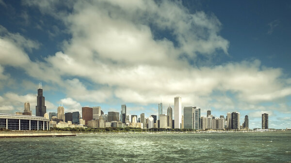 Chicago Downtown skyline, United States