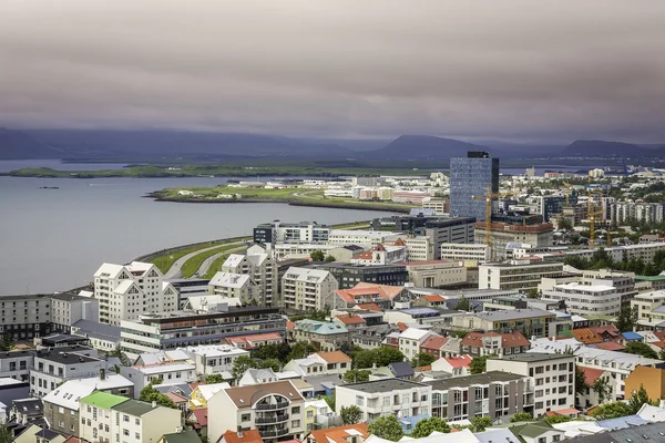 Cidade de Reykjavik panorama — Fotografia de Stock