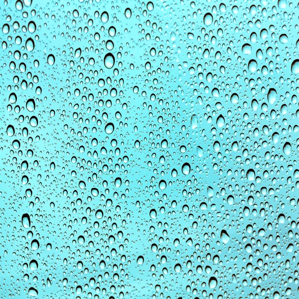 Gotas de agua en el vaso — Foto de Stock