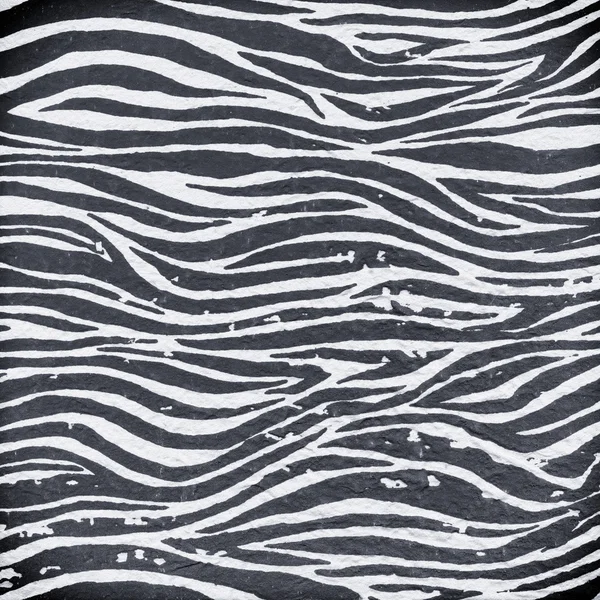 Zebra pattern on linen background — Stock Photo, Image