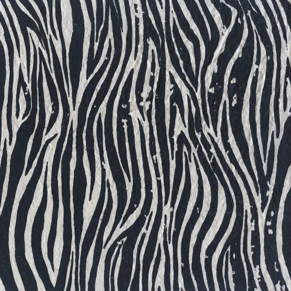 Zebra pattern on linen background — Stock Photo, Image