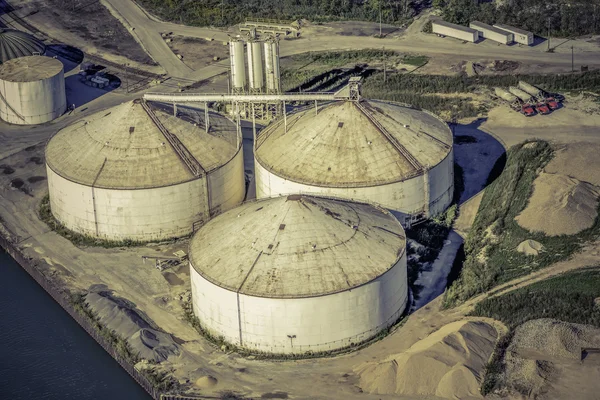 Luftaufnahme des Industriegebiets — Stockfoto