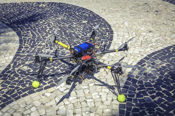 Drone su mosaico di Copacabana Beach — Foto Stock