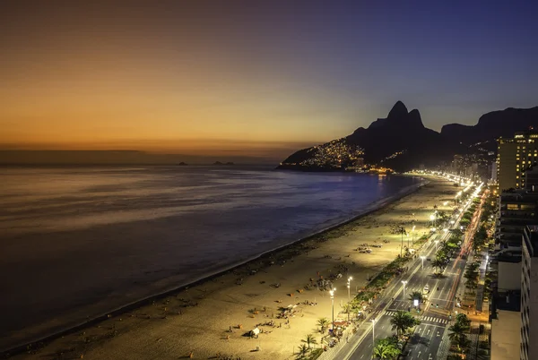 Plage d'Ipanema à Rio de Janeiro, Brésil — Photo