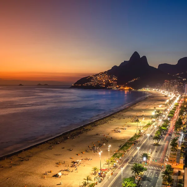 Playa de Ipanema en Río de Janeiro, Brasil — Foto de Stock