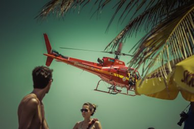 Rio de Janeiro 'daki Copacabana Plajı, Brezilya.