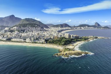 Copacabana and Ipanema Beach in Rio de Janeiro clipart