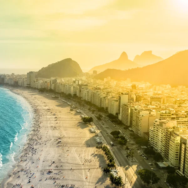 Plaży Copacabana w rio de janeiro — Zdjęcie stockowe