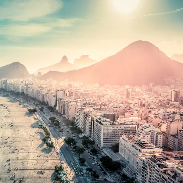 Plaży Copacabana w rio de janeiro — Zdjęcie stockowe