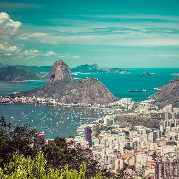 Panorama pohled z Rio de Janeiro, Brazílie — Stock fotografie
