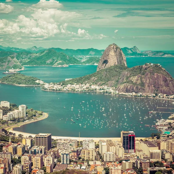 Vista panorâmica bonita do Rio de Janeiro, Brasil — Fotografia de Stock