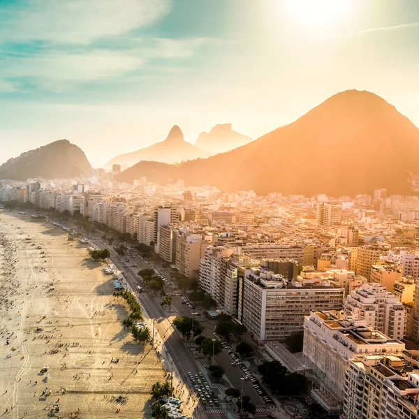 Playa de Copacabana en Río de Janeiro — Foto de Stock