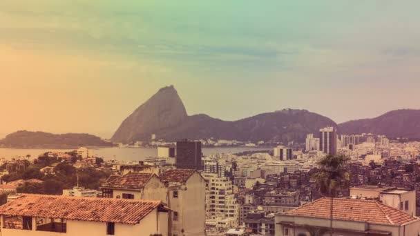 Στον ορίζοντα του Ρίο ντε Τζανέιρο πόλης — Αρχείο Βίντεο