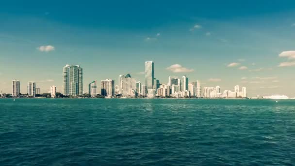 Skyline der Innenstadt von Miami — Stockvideo