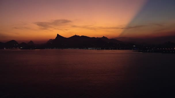 Côte De Rio De Janeiro Au Coucher Du Soleil