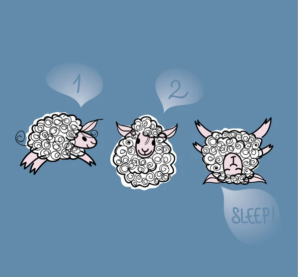 Dormir! — Vector de stock