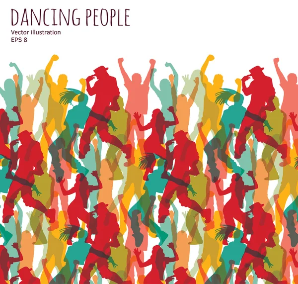 幸せな踊る人々 — ストックベクタ
