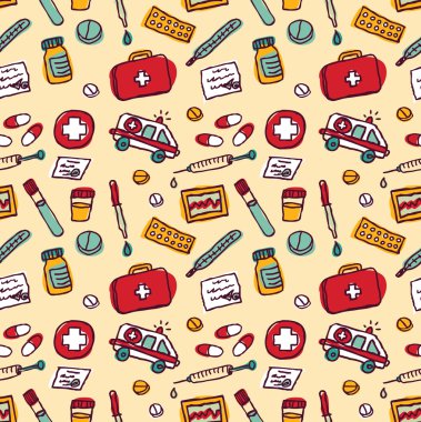 tıbbi nesneleri seamless modeli