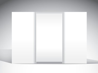 Beyaz boş boş kart