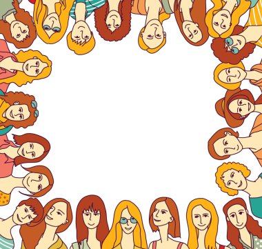 Çerçeve kadınlar başlı