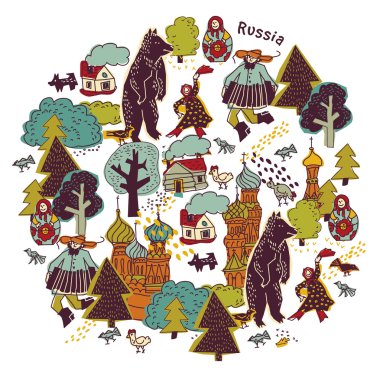 Rusya yuvarlak izole nesneleri