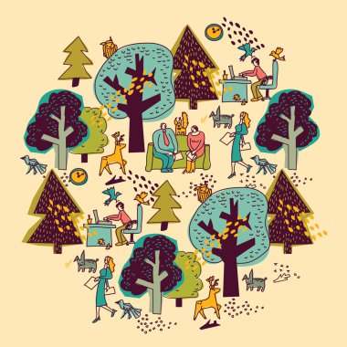 Doğada iş adamları iş