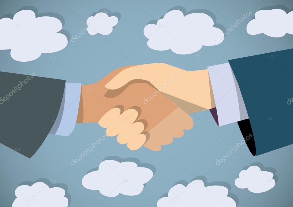 Handshake businessman hand