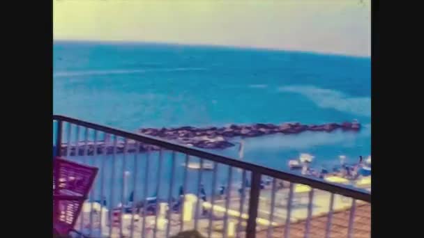 Itálie 1966, Sanremo Panoramatická krajina 3 — Stock video