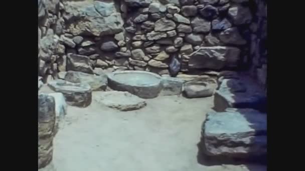 Griekenland 1982, archeologische site van Phaestos 6 — Stockvideo