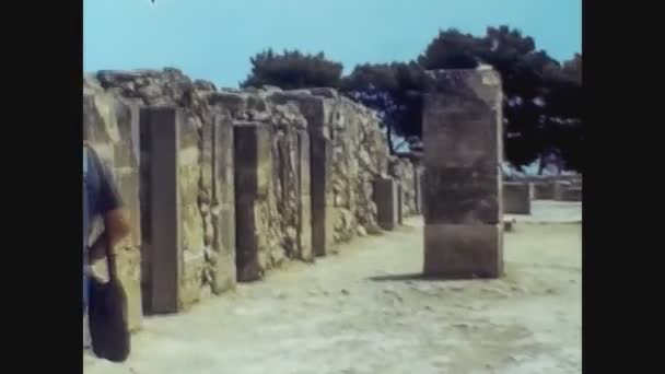 Griekenland 1982, archeologische site van Phaestos 5 — Stockvideo