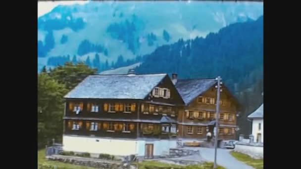 Austria 1966, Austria mountain landscape in 60s 2 — Stock Video