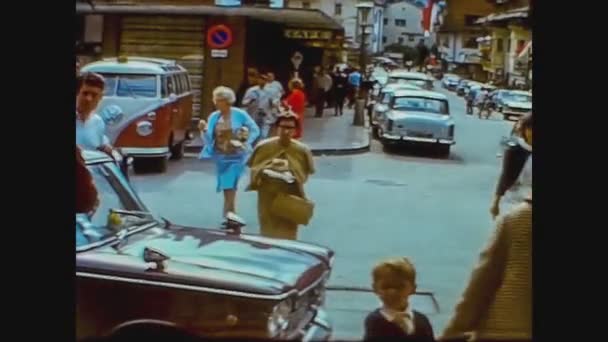 Áustria 1966, Innsbruck vista de rua 9 — Vídeo de Stock