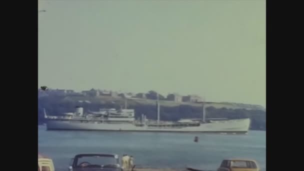 Großbritannien 1965, Kriegsschiff in den 60er Jahren — Stockvideo