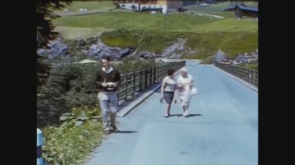 Austria 1966, Innsbruck street view in 60s 5 — Stock Video