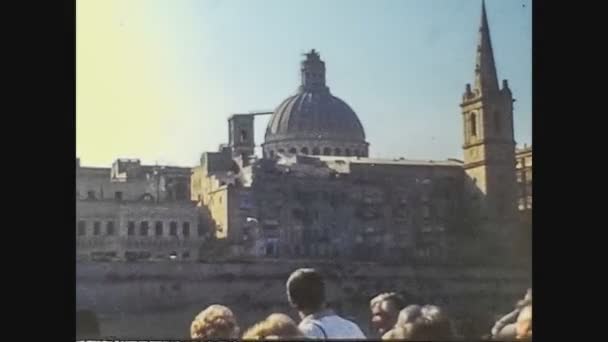 Malta 1981, Igreja La Valletta em Malta — Vídeo de Stock