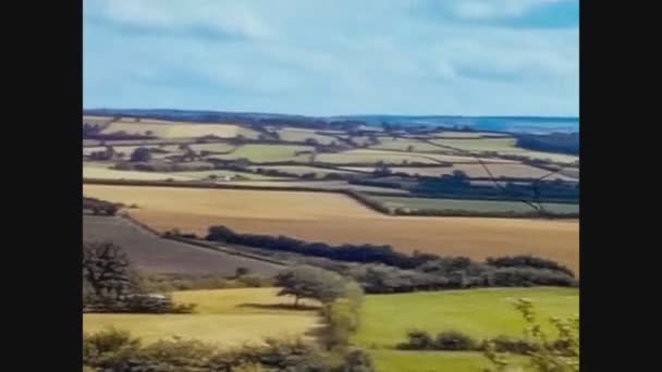 Reino Unido 1967, País de Gales paisaje desde arriba — Vídeos de Stock