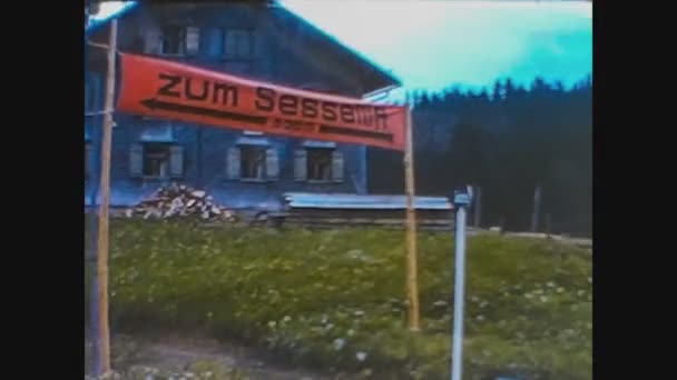 オーストリア1966, 60年代のオーストリアの山の風景9 — ストック動画
