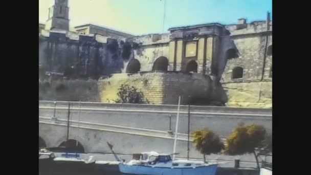 Malta 1981, Landscape view of Malta in Europe 6 — Stock Video